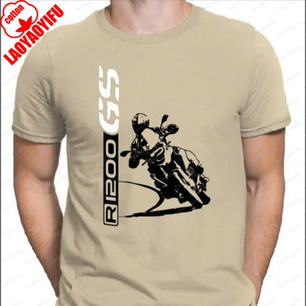 For 1200 GS Fans T-SHIRT Motorrad Motorcycles Shirt R1200GS Graphic T Shirts Motorcycle Enthusiast cotton Short-sleeve tee tops