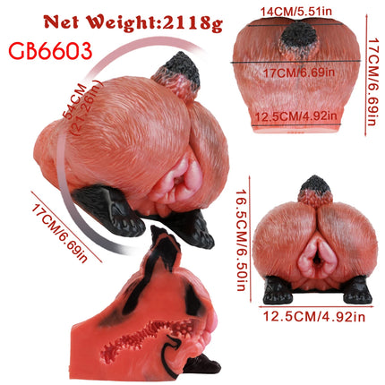 GEEBA Realistic Buttock Inverted Mold Silicone Fantasy Male Masturbator Medical-Grade Pocket Penis Stroker Onahole Adult Sex Toy