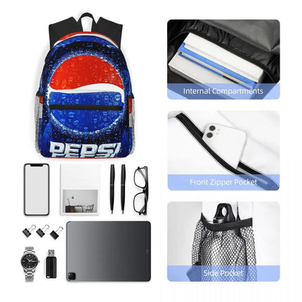Thinking Bout You Pepsi Max  Backpack Daypack Large Capacity Boys Girls BookBag School Bag Shoulder Bags for Men Women