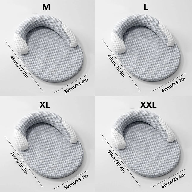 Summer Cooling Dog Bed Ice Silk Cat Mat Oval Breathable Pet Nest Bed Heat Dissipation Cooling Pad for Small Medium Large Dogs