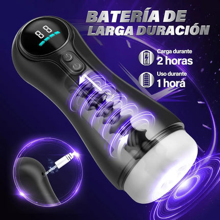 Mens Automatic Sucking Masturbator 9 Mode Vibrating Blowjob Penis Trainer Pocket Pussy Cock Glans Massager Adult Sex Machine Toy