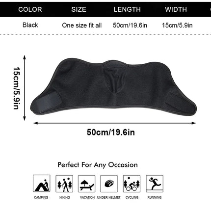 Fashion Winter Thermal Balaclava Full Face Mask Skiing Hat Bandana Hat Windproof Snowboard Scarves Women's Men Helmet Cap Black