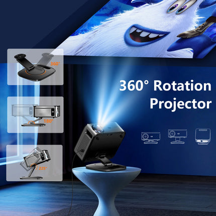 XIWBSY 46000Lumens Google TV Projector Portable Projector 4K Android 11.0 Daylight Projector 8K Video Home Theater  Projector