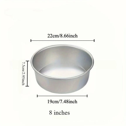 4-12 inch Aluminum Round Cake Bakeware solid bottom Chiffon  die for aluminum alloy Home baking cake mold pan cake tin