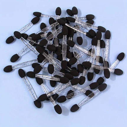 30pcs Dual-Ended Nail Art Sponge Sticks, Multifunctional Double Headed Eyeshadow Brushes, Nail Powder Applicator