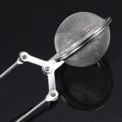 1PC Creative Stainless Steel Tea Ball Infuser Filter Squeeze Leaves Herb Mesh Strainer Tea Infuser Reusable Teapot Gadgets