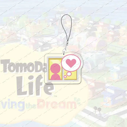 Acrylic Hot Video Game Tomodachi Life Small Pendant Phone Chain Window Mobile Phone Charms Fans Gamers Gifts