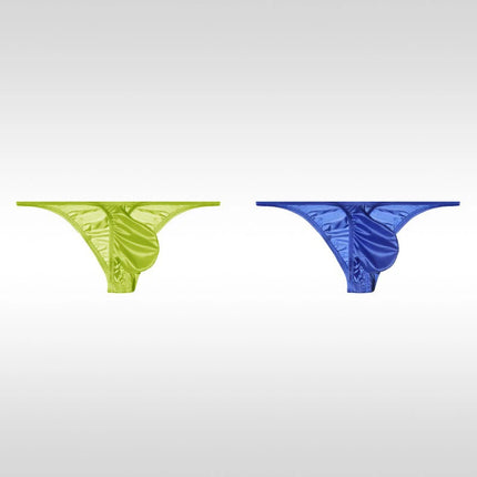 Men's Underwear Ice Silk Low Rise Sexy Bikini Briefs