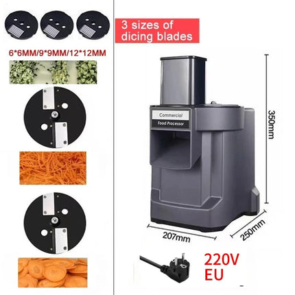 110V/220V Commercial Vegetable Cutting Machine Automatic Vegetable Carrot Potato Chopper Slice Shred Diced Quickly Vegetables