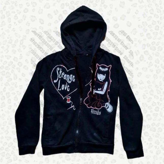 Zip Up Hoodies Women Graphic Sweatshirts Y2k Anime Hoodie Aesthetic Clothing Woman Clothes Hooded Sweatshirt Women's Sweater Top