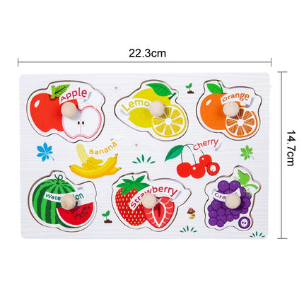 30cm Kid Early educational toys baby hand grasp wooden puzzle toy alphabet and digit learning education child wood toy