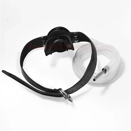 New Piss Urinal Flow Into Mouth Gag Urethral Catheter Plug Bondage Fetish Harness Slave BDSM Gay Adult Games Sex Toys For Man