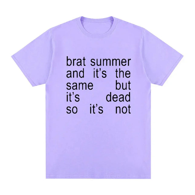 Charli Xcx Brat Summer and It's Same Album Tshirt Womens Fashion Harajuku Tshirt Casual Comfortable Extra Large T-shirt