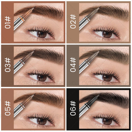 Long-Lasting Waterproof Eyebrow Pencils - Precision Microblading Liquid Eyebrow Tattoo Pencils with Fine Tips for Sketching