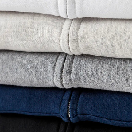 Good Quality Zip Hooded Women And Men Sweatshirt Navy Blue Cotton Casual Street Wear Loose Y2k Spring Autumn Solid Hoodie Jacket