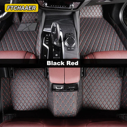 Custom Car Floor Mats For VW Polo Polo-Plus Polo-GTI Auto Carpets Foot Coche Accessorie