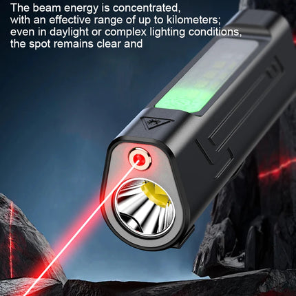 Ultra Bright LED Flashlight New Infrared Rechargeable Waterproof Torch with Pen Clip Magnetic Outdoor Camping Emergency Lanterna