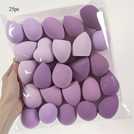 25PCS Latex-Free Makeup Sponge Set, Blendable for Liquid Foundation & Cream, Soft Face Cosmetic Tools Kit