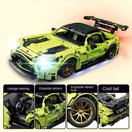 1:14 Sports Car Building Blocks Famous Racing car Assembly building blocks expert Speed Car Model Brick Moc Toy Boy Holiday Gift