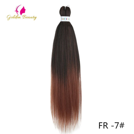 26"Corlorful Selling Jumbo Easy Braiding Hair Ombre Rainbow Braiding Cosplay Hair Synthetic Pre Stretched Hair Braids wigs