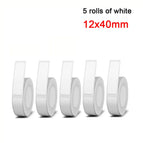 5 rolls of white