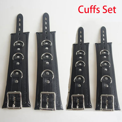 Leather Padded Handcuffs Bdsm,Cosplay Hand Ankle Cuffs,Slave Bondage Restrsaints,Restriction,Sex Toys For Couples,Adult Games
