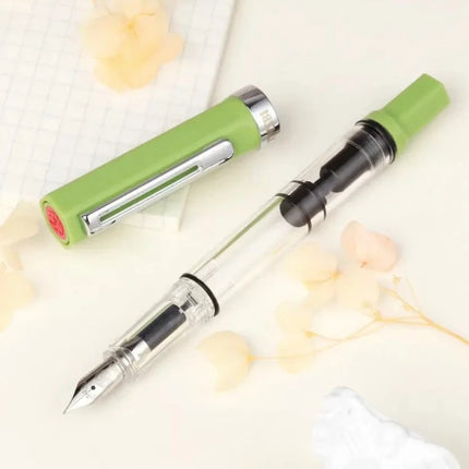 Original TWSBI ECO Piston Pen Transparent Resin Fountain Pen Holder Large Capacity Ink Storage Student Writing Business Gift