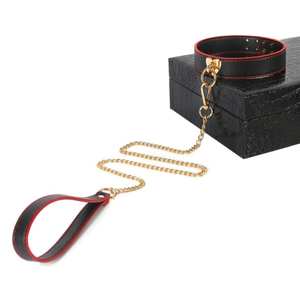 Luxury Slave BDSM Bondage Sex Toys Kit Restraint Handcuffs Dog Neck Collar Mouth Gag Whip Adult Erotic Product For Women Couples