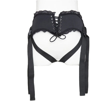 Lace Braided Wearable Strapon Penis for Lesbian G Spot Stimulator Lace Slacks Panties Strap on Dildos Pants Sex Toys for Women