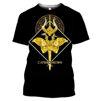 Summer Saint Seiya Anime 3D Printed T-Shirts Men Women Casual Fashion Oversized Short Sleeve T Shirt Male Tees Tops Man Clothing