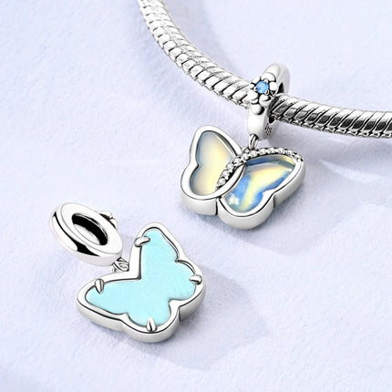 New Original 925 Sterling Silver Charms Bead Gold Chameleon Turtle Cat Charm Fit Bracelet Dangle Pendants DIY Women Jewelry Gift