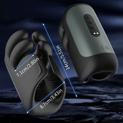 Adult Male Sex Toy Penis Stimulator Massager 9 Vibration Rotation Suction Modes USB Rechargeable Masturbation Cup Adult Supplies