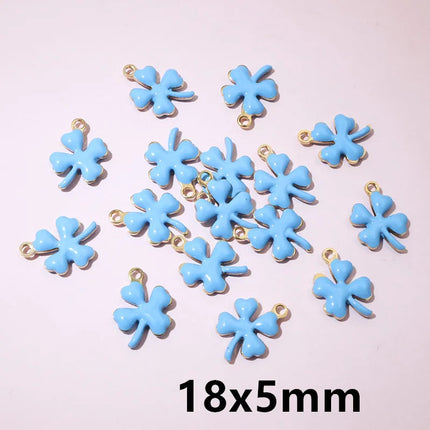 20pcs 18x5mm Stainless Steel Fish Enamel Charms Pendant Stainless Steel DIY Jewelry Making Accessories Findings