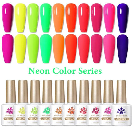 BORN PRETTY Cat Magnetic Moonlight Gel Nail Polish Set 10ml Sparking White Silver Water-light Soak Off UV Gel Nail Art Manicure
