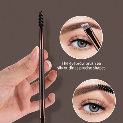 22pcs Professional Makeup Tools Set With Velvet Bag,20pcs Soft Long Aluminum Tube Makeup Brush Set+2pcs Powder Puffs Accessories