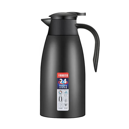 2L Thermal Coffee Bottle Stainless Steel Vacuum Flasks Office Hot Coffee Thermos Insulation Kettle Hot Water Thermos Pot