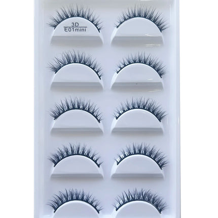 New 5 Pairs Natural 3D False Eyelashes Makeup Mink Eyelash Fake Eye Lashes Faux Cils Make Up Beauty Maquillaje Tools H13 Cat