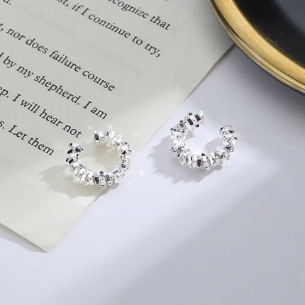 Hot 1 Pcs Irregular Star Clip Earrings For Women Fashion Simple No Piercing Ear Cuff Jewelry Gift