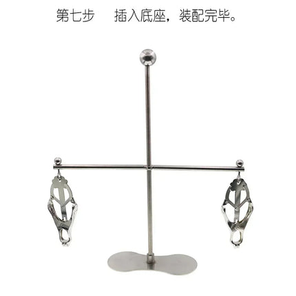 Sex Products Alternative Passion Tool Toy Sex Toys for Women Stainless Steel Breast Clip Double Twist Adjustable Height Female