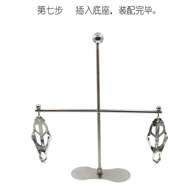 Sex Products Alternative Passion Tool Toy Sex Toys for Women Stainless Steel Breast Clip Double Twist Adjustable Height Female