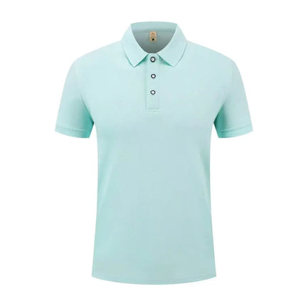 Summer Casual Sports Quick-drying Lapel Short-sleeved POLO Shirt 23 Solid Color Shirt Cycling Suit Fitness Suit For Men S-4XL