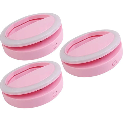 1-4pcs LED Selfie Ring Fill Light Cell Phone Third Gear Fill Light USB Charge Portable Beauty Flash Photo Beauty Light Live