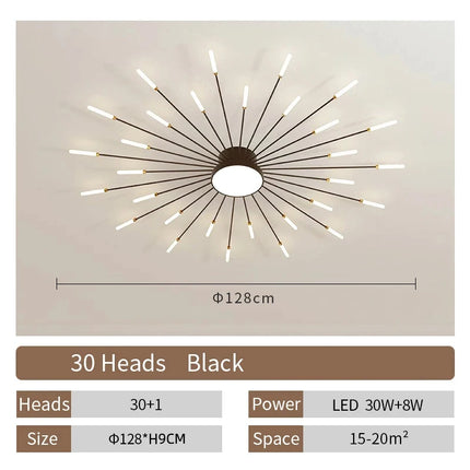 Creative Fan Shaped LED Ceiling Lamp Modern Living Room Light Home Decor Dining Bedroom Kids Room Interior Ceiling Pendant Lamp