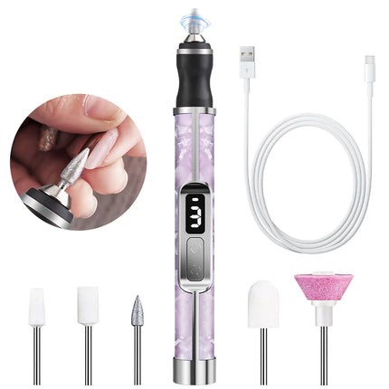 Professional Nail Drill Set, Portable Nail Equipment Nail Supplies Electric Nail Grinder for Manicure & Pedicure, Home Salon Use