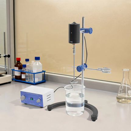 Electric Mixer, Overhead Stirrer 100W US Plug, 0-2800 RPM Adjustable Speed with Timer, 10L Capacity for Laboratory, Epoxy Resin Electric Stirrer Lab Equipment Liquid Lotion Cream Cosmetic Magnetic Stirrer Laboratory 110V