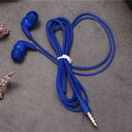 1 Pcs Fashion  4 Colors Super Bass With Built-in Microphone 3.5mm In-Ear Wired Earphone Hands Free For Smartphones Earbuds