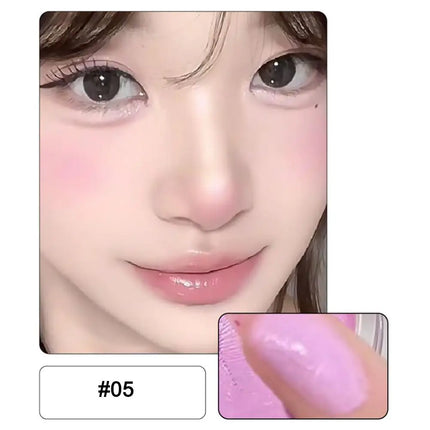 Monochrome Powder Blusher Cream Brightening Whitening Purple Lip and Cheek Dual-use Matte Natural Blush Tint Palette