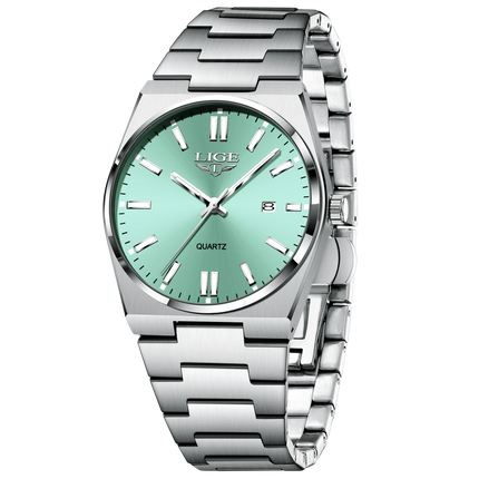 LIGE 2025 New Luxury Fashion Men's Watch Waterproof Luminous Date Quartz Watch Business Wristwatches Montre Pour Hommes Reloj