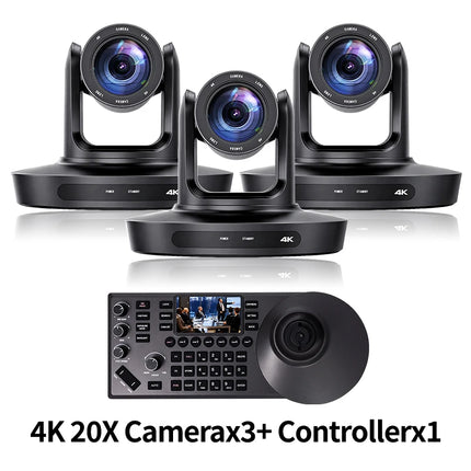 PTZ Camera 4K 20X Zoom Video Conference Camera Kit Church Meeting live broadcast PTZ camera Controller for Video Conferencing