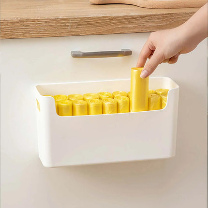 WORTHBUY Multifunctional Cabinet Plastic Storage Rack Punch-Free Wall-mounted Storage Organizer For Kitchen Storage Shelf